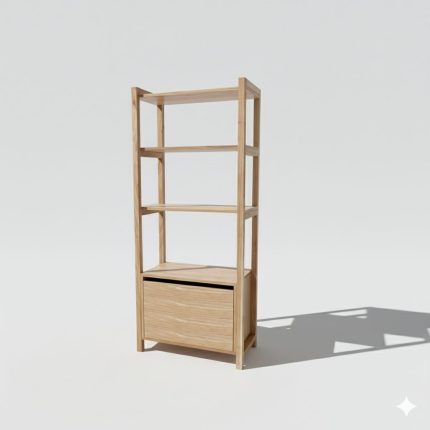 Biblioteca Madrid | Madera Paraiso |  6 CUOTAS SIN INTERES