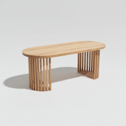 Mesa Ratona Oval | Madera paraíso