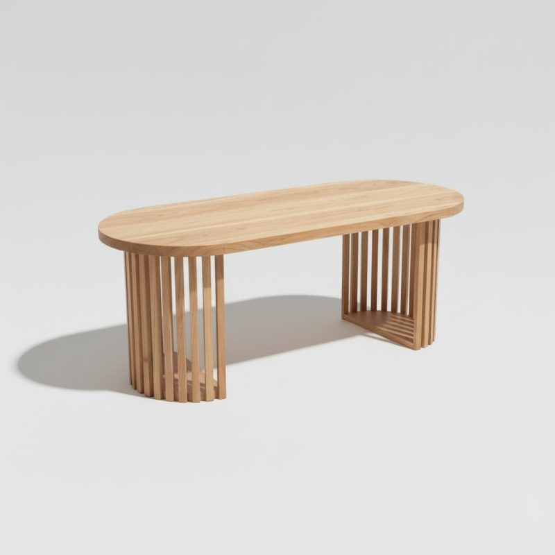 Mesa Ratona Oval | Madera paraíso